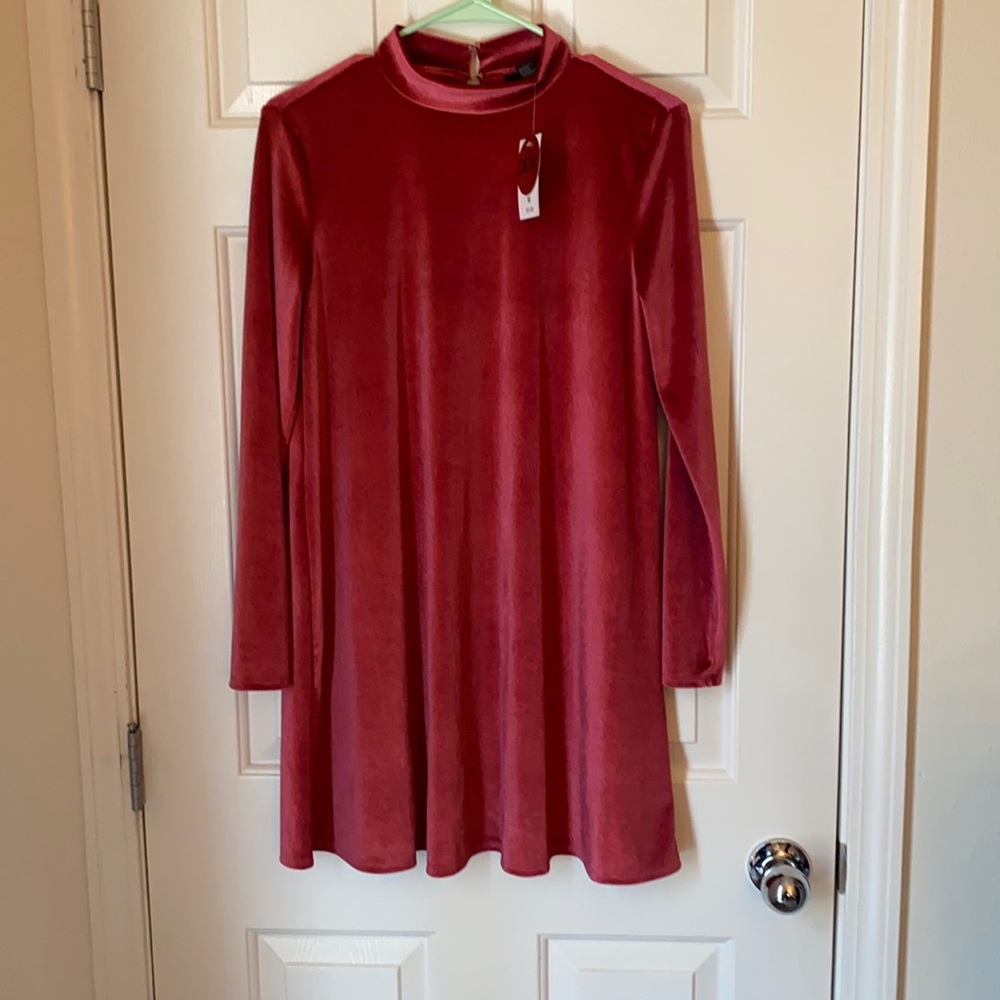 Never worn pink velvet dress